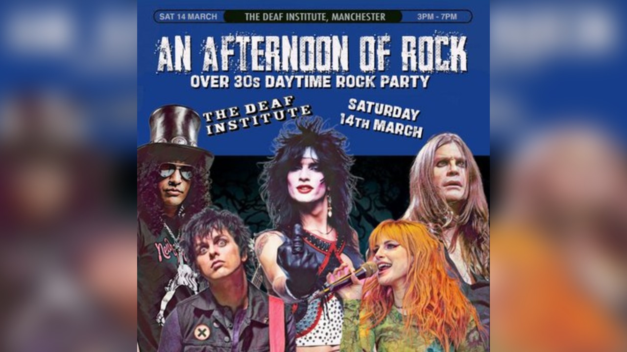 An Afternoon of Rock: MANCHESTER (Over 30s Rock/Metal) 3pm-7pm