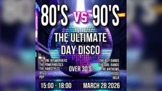 80's versus 90's, over 30's day Disco