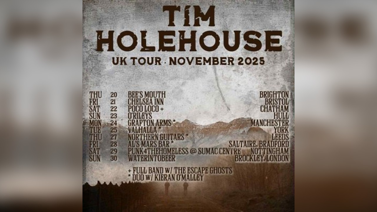 Tim Holehouse UK Tour plus support