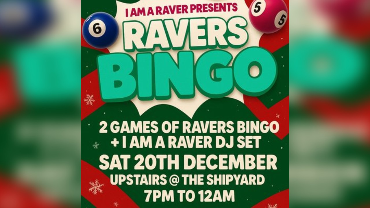 I AM A RAVER X-Mas RAVERS BINGO