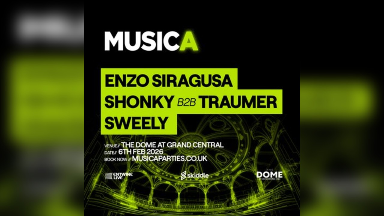 Musica presents: Enzo Siragusa, Shonky b2b Traumer, Sweely