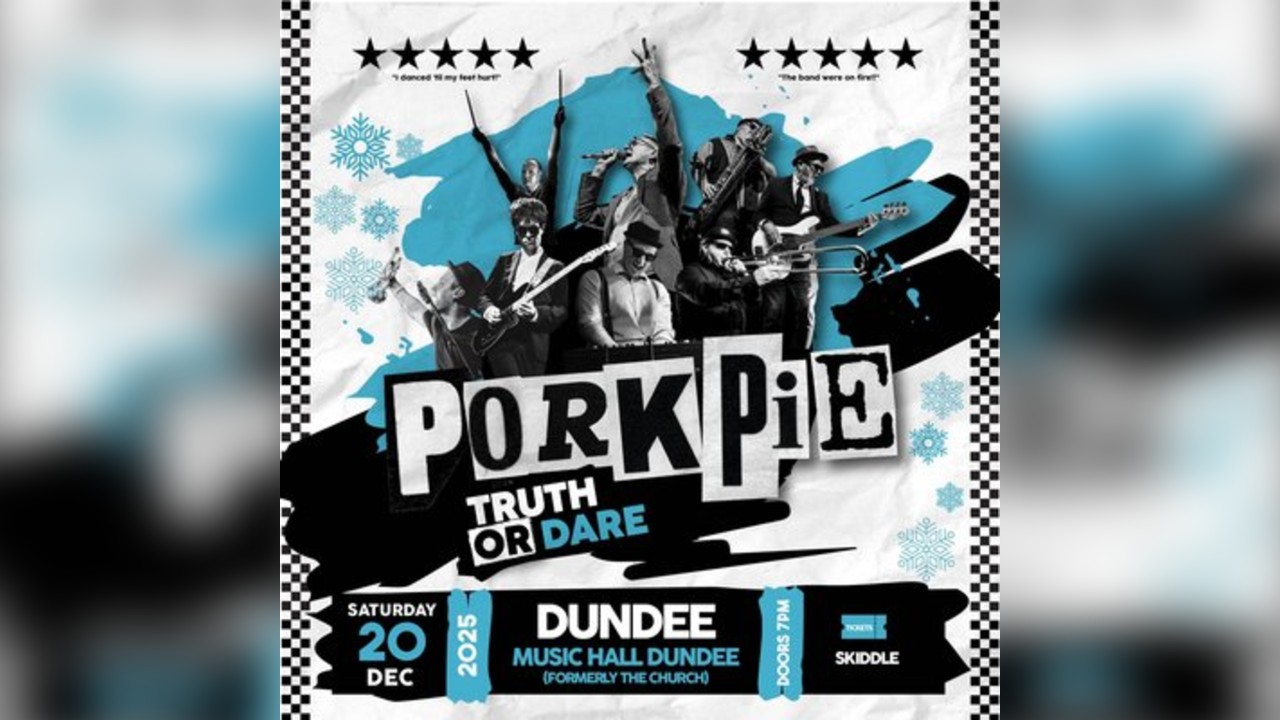 PorkPie Live plus DJ's at The Music Hall (The Church), Dundee