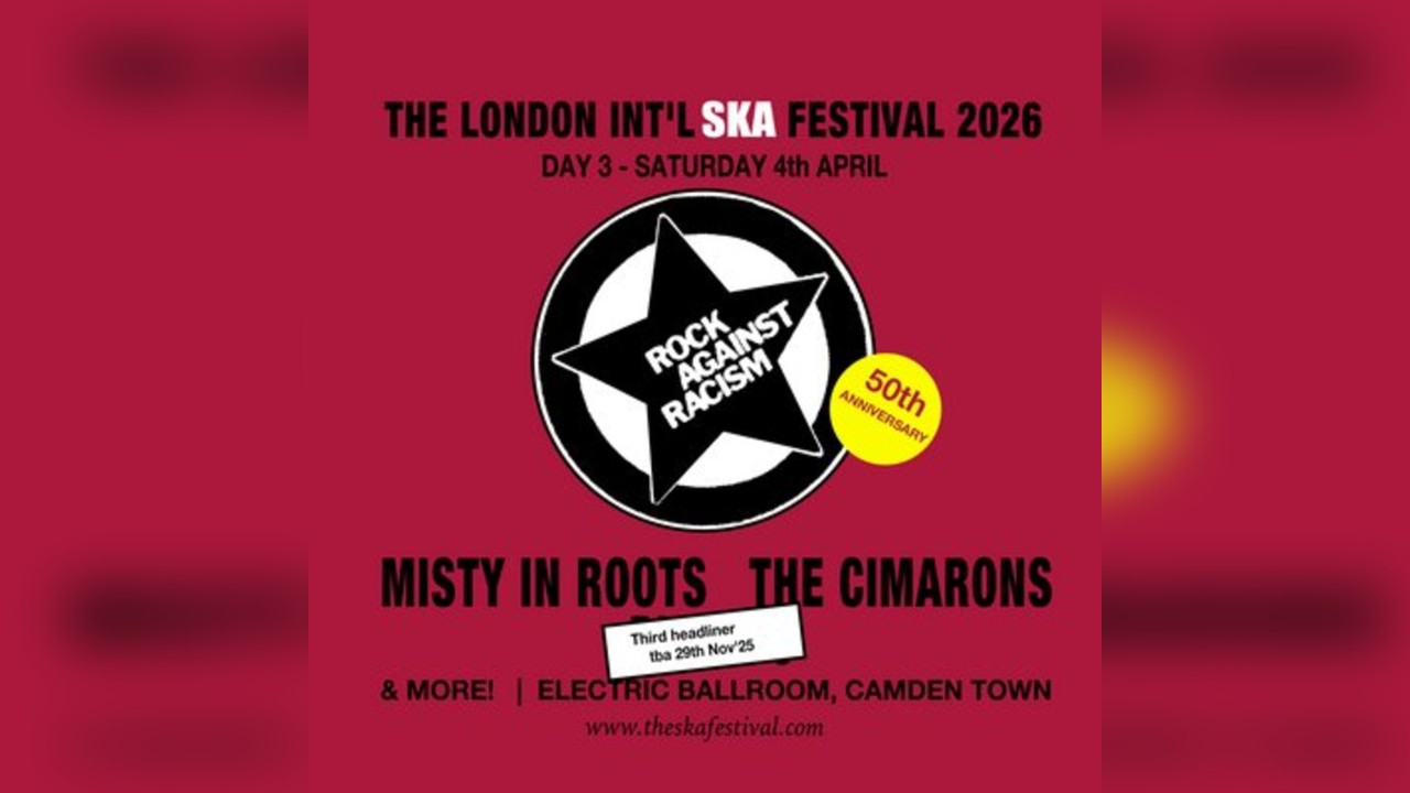 LISF2026 day 3 evening; Rock Against Racism 50 - Misty In Roots.