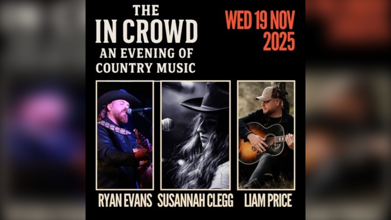 Songwriters night with Ryan Evans, Liam Price and Susannah Clegg