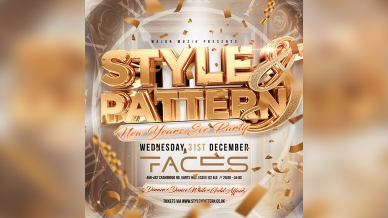 Style & Pattern - New Years Eve Celebration - White & Gold Party