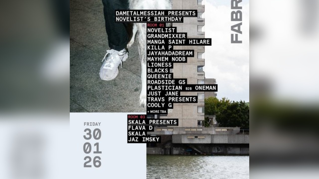 FABRICLIVE x DaMetalMessiah: Novelist, Jayahadadream + many more