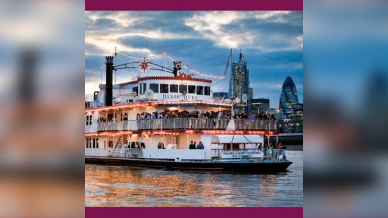 LISF2026 day 2 daytime: Dixie Queen paddle steamer Thames cruise