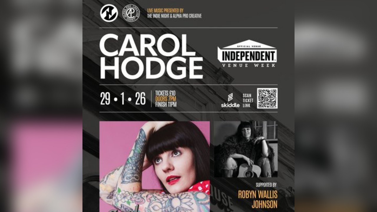 Carol Hodge live at Mr Shaws House for Independent Venue Week