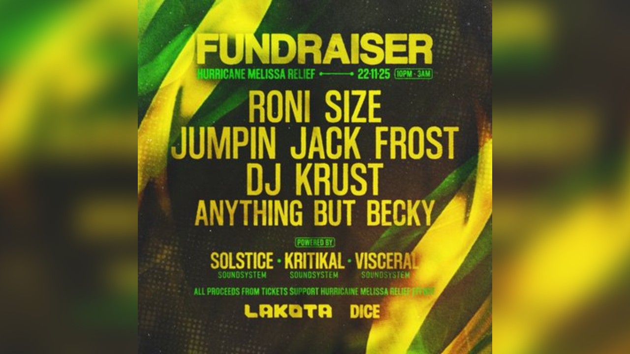 Hurricane Melissa Fundraiser w/ Roni Size + more
