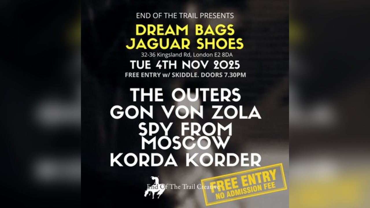 Free tix:The Outers, Gon Von Zola, Spy From Moscow + Korda Korda
