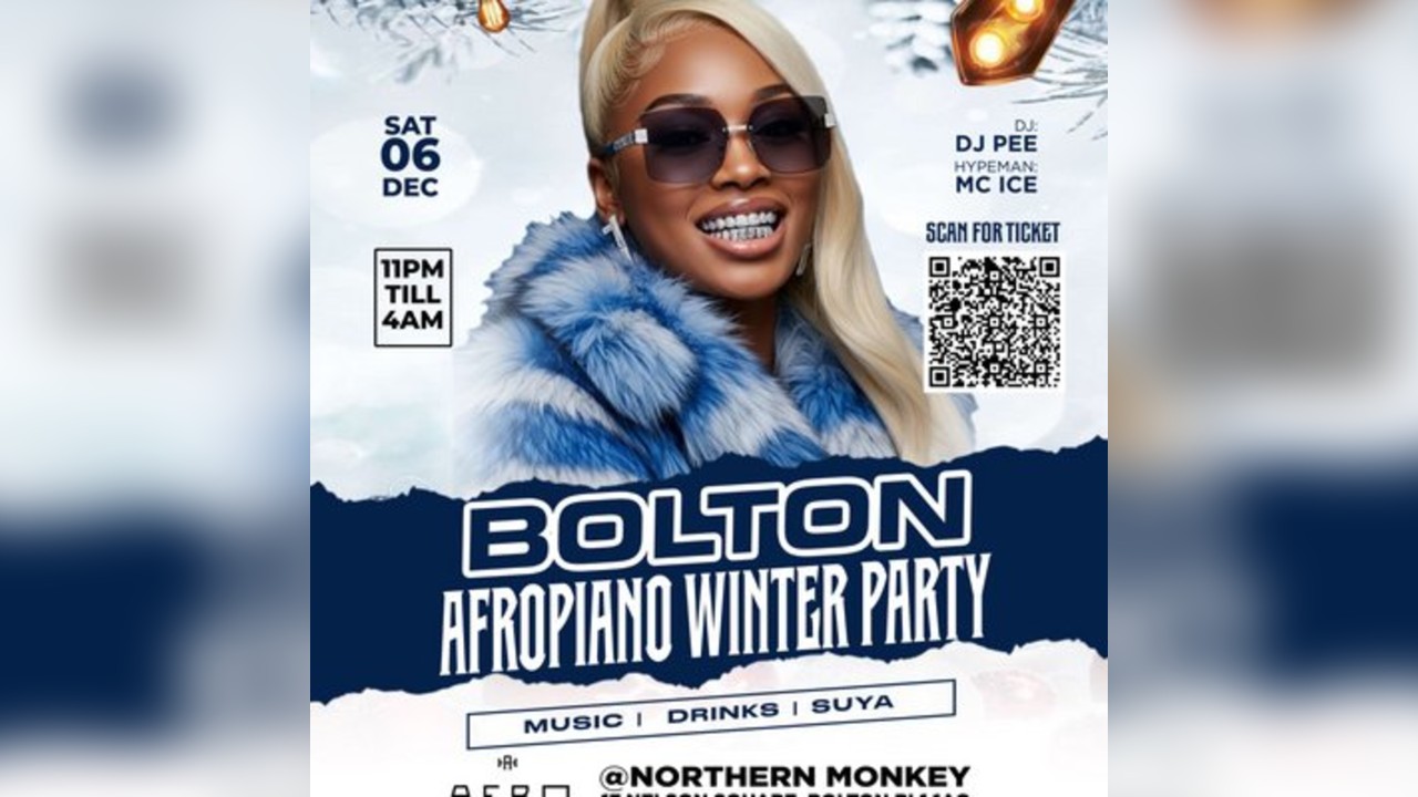AFROPIANO WINTER PARTY - BOLTON - SAT 6th Dec 2025.