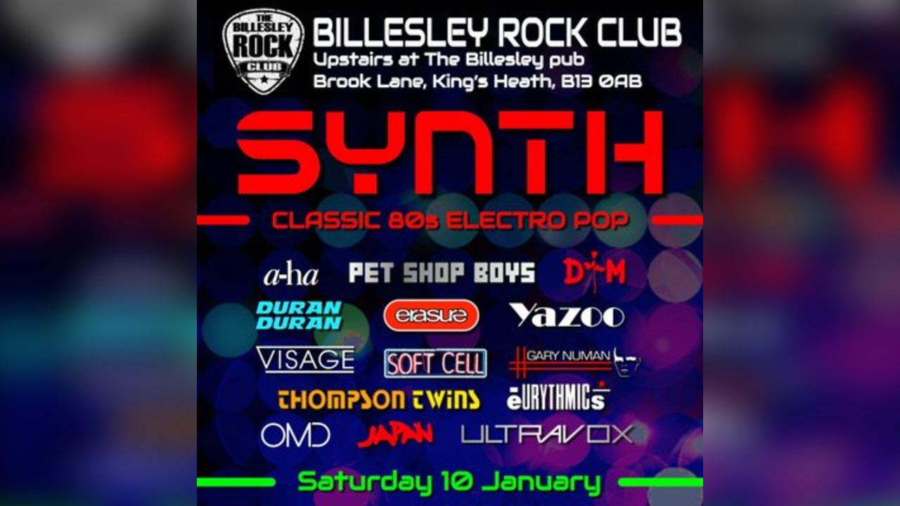 SYNTH Live at Billesley Rock Club