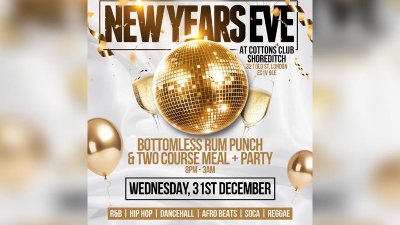Reggae Hits Bottomless New Years Eve Party