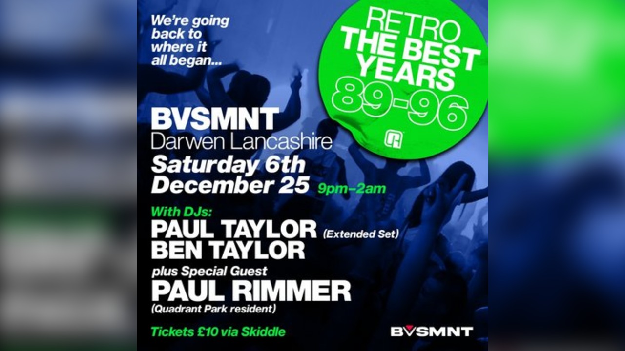 RETRO THE BEST YEARS 89 to 96 at BVSMNT