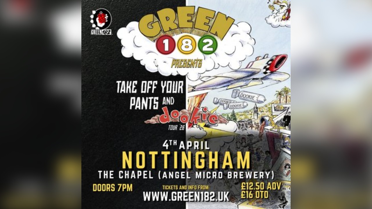 GREEN 182 - Take Off Your Pants & Dookie Tour 2026