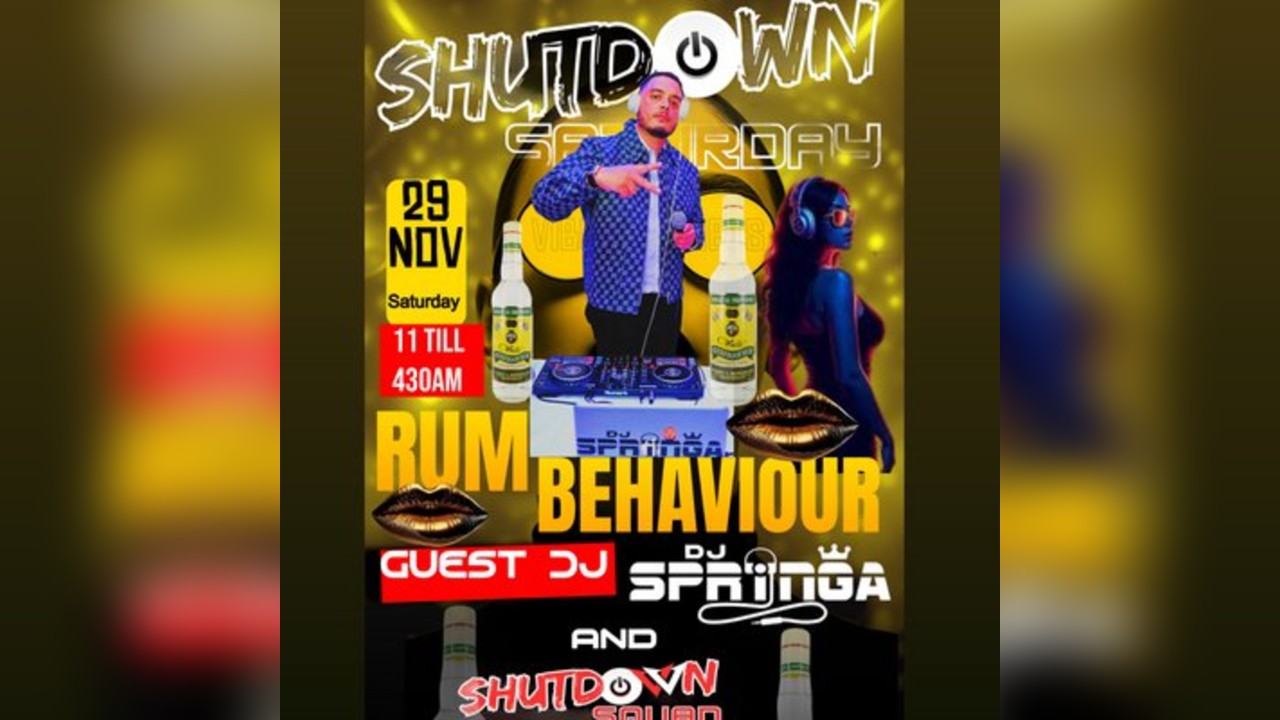 Shutdown Saturday - Rum Behaviour