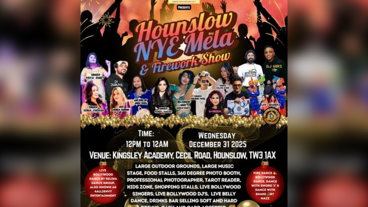 HOUNSLOW NEW YEAR'S EVE (NYE) MELA AND FIREWORK show 2025