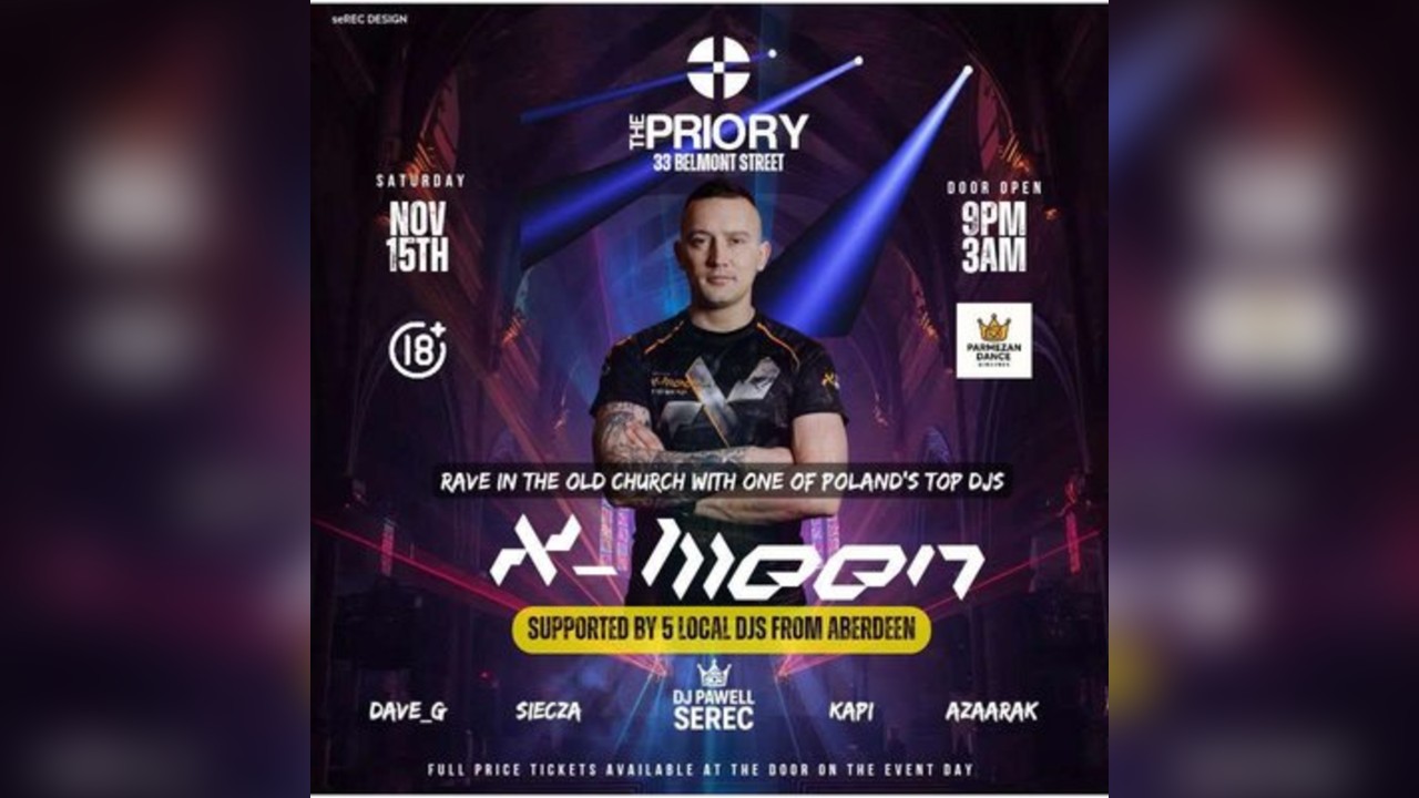 DJ X-Meen at The Priory - Aberdeen