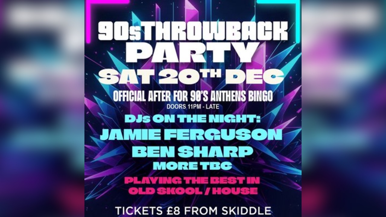 90s Throwback Party Sheffield