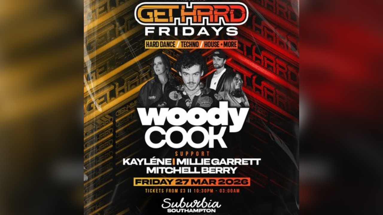 SubBass Presents Get Hard Fridays with Woody Cook
