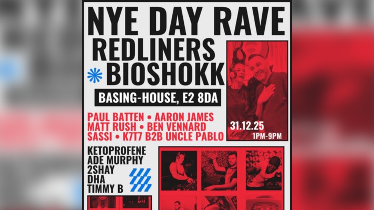 Redliners & Bioshokk : NYE DAY RAVE