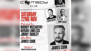 Manchester Comedy Club presents:  JAMES COOK & FRIENDS