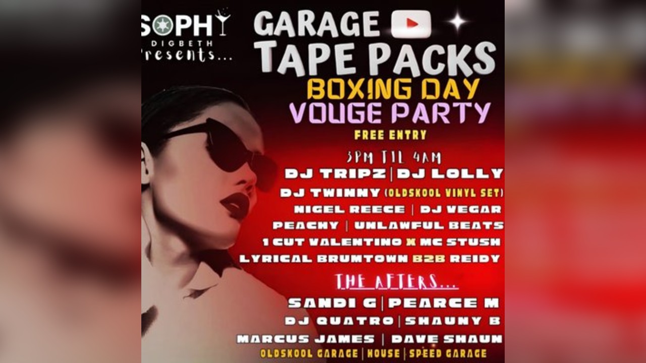 Garage Tapepacks: Presents - Boxing day party vogue party