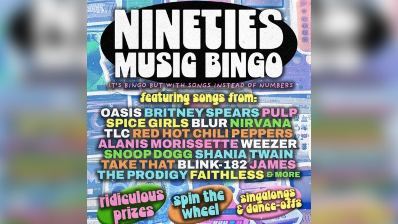 90s Music Bingo