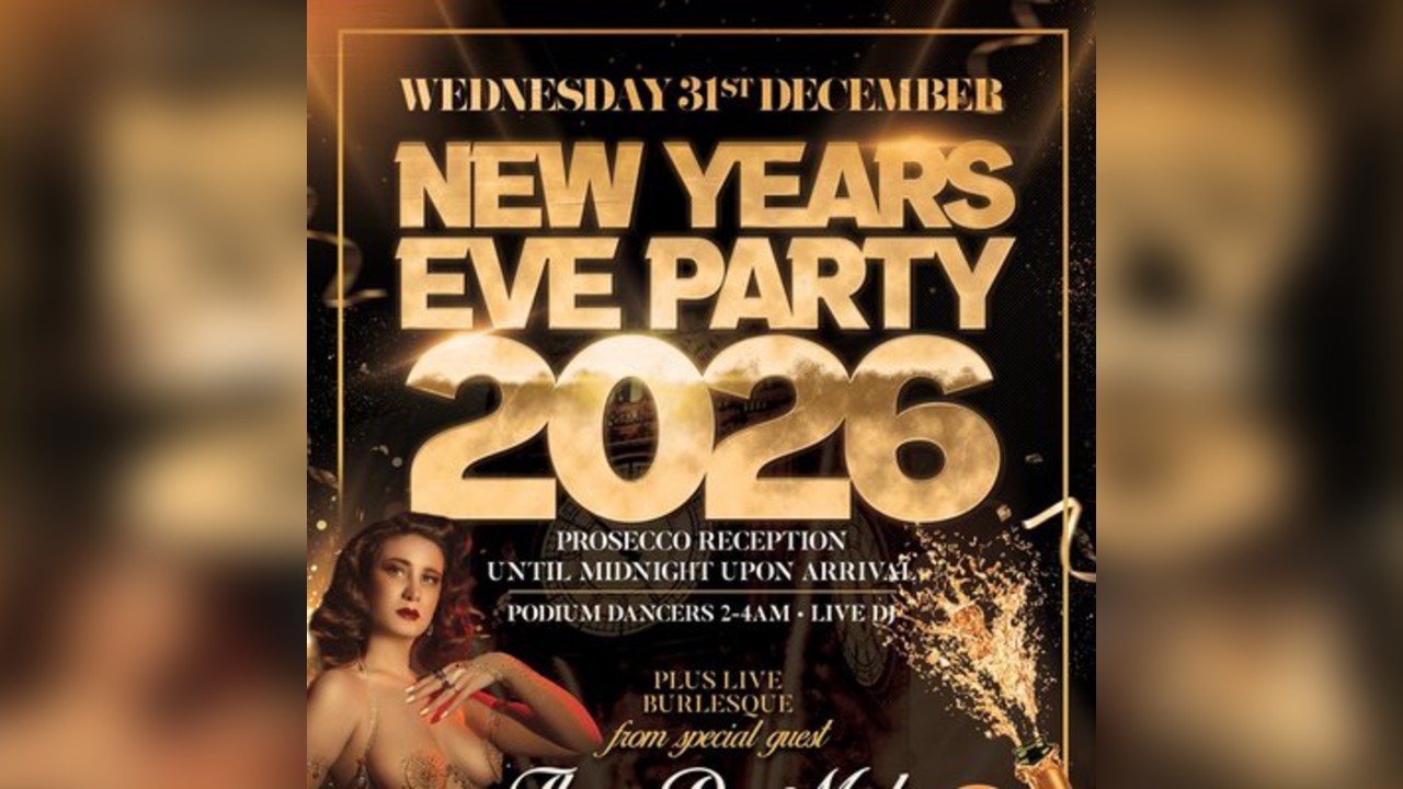 Club Heat NYE Party. Prosecco Reception & Fleur Du Mal Live