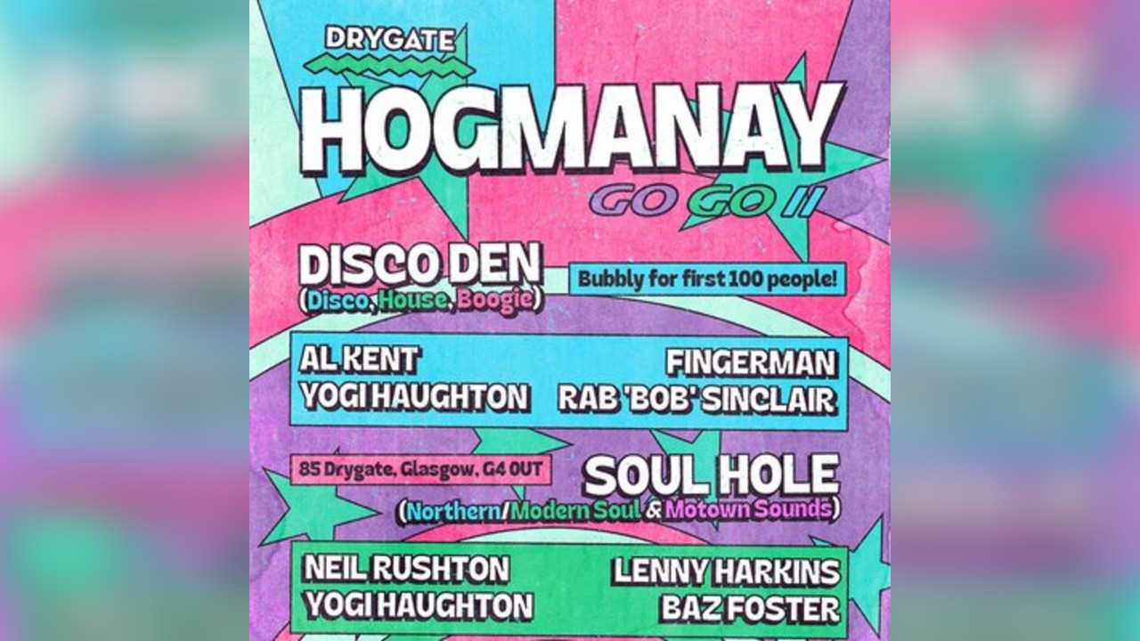 Drygate's Northern Soul, Motown & Disco Hogmanay Go Go