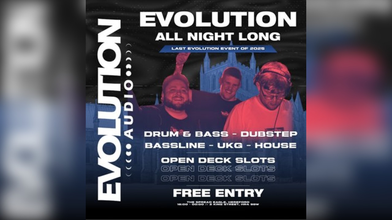 Evolution All Night: DnB, UKG, House & More + Open Decks