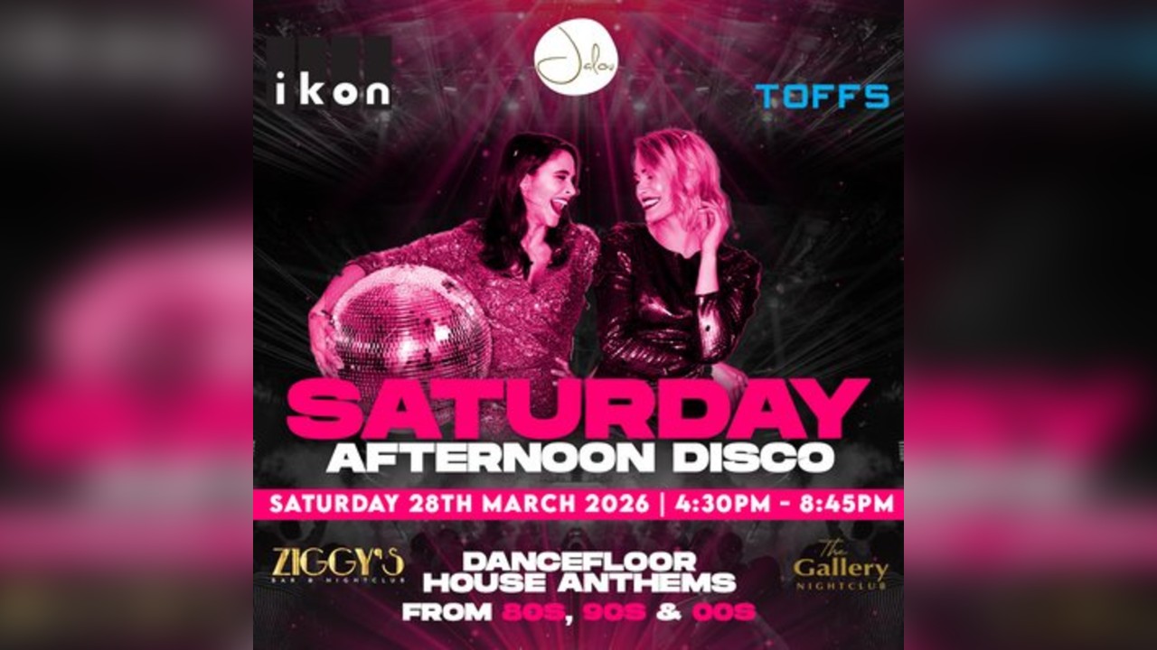 Saturday Afternoon Disco - Strictly Over 30's