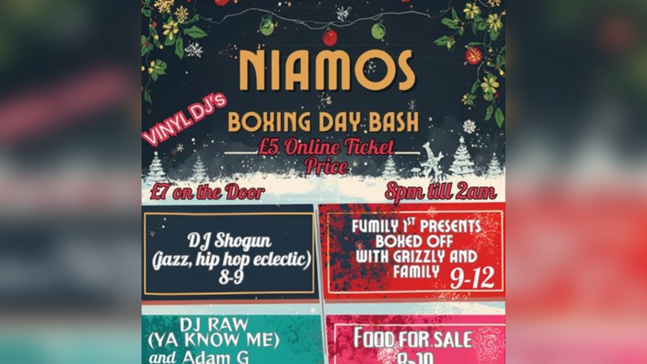 NIAMOS Boxing Day Bash