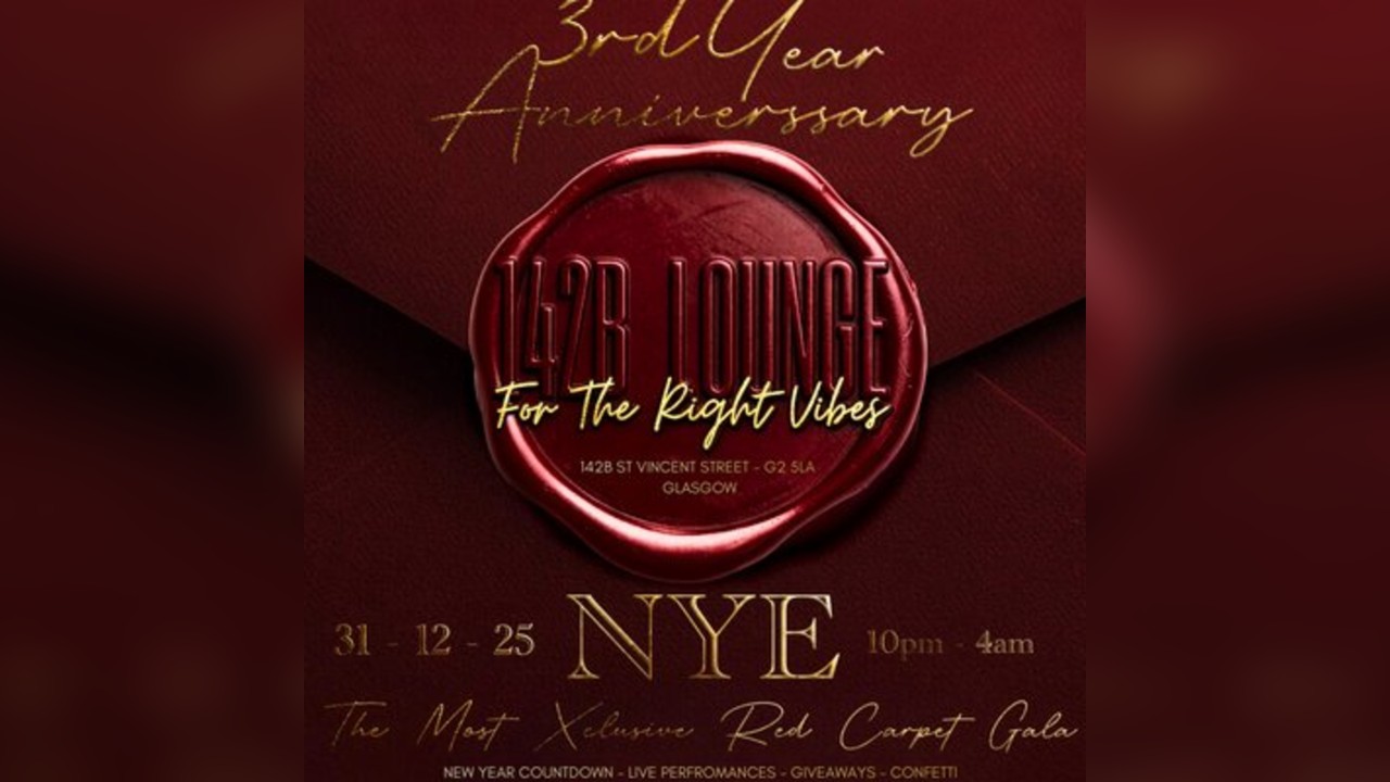 RED CARPET ROYALE - NYE It's 142B's 3RD ANNIVERSARY 