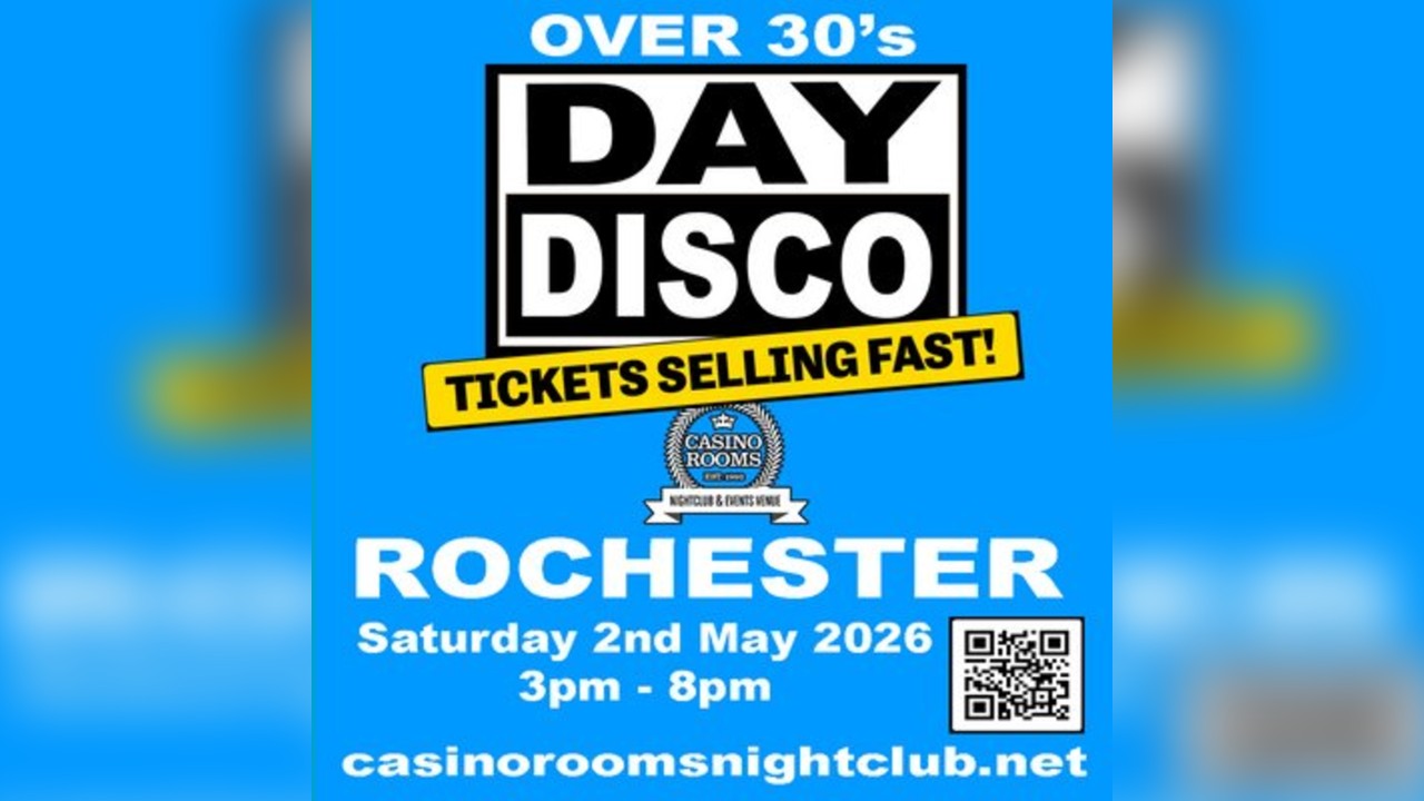 Day Disco (Over 30's) - Saturday 2nd May 2026