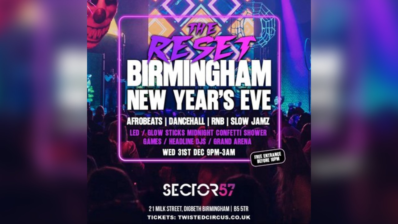 Twisted Circus NYE | Birmingham's BIGGEST Celebration