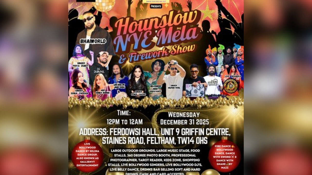 HOUNSLOW NEW YEAR'S EVE (NYE) MELA AND FIREWORK show 2025