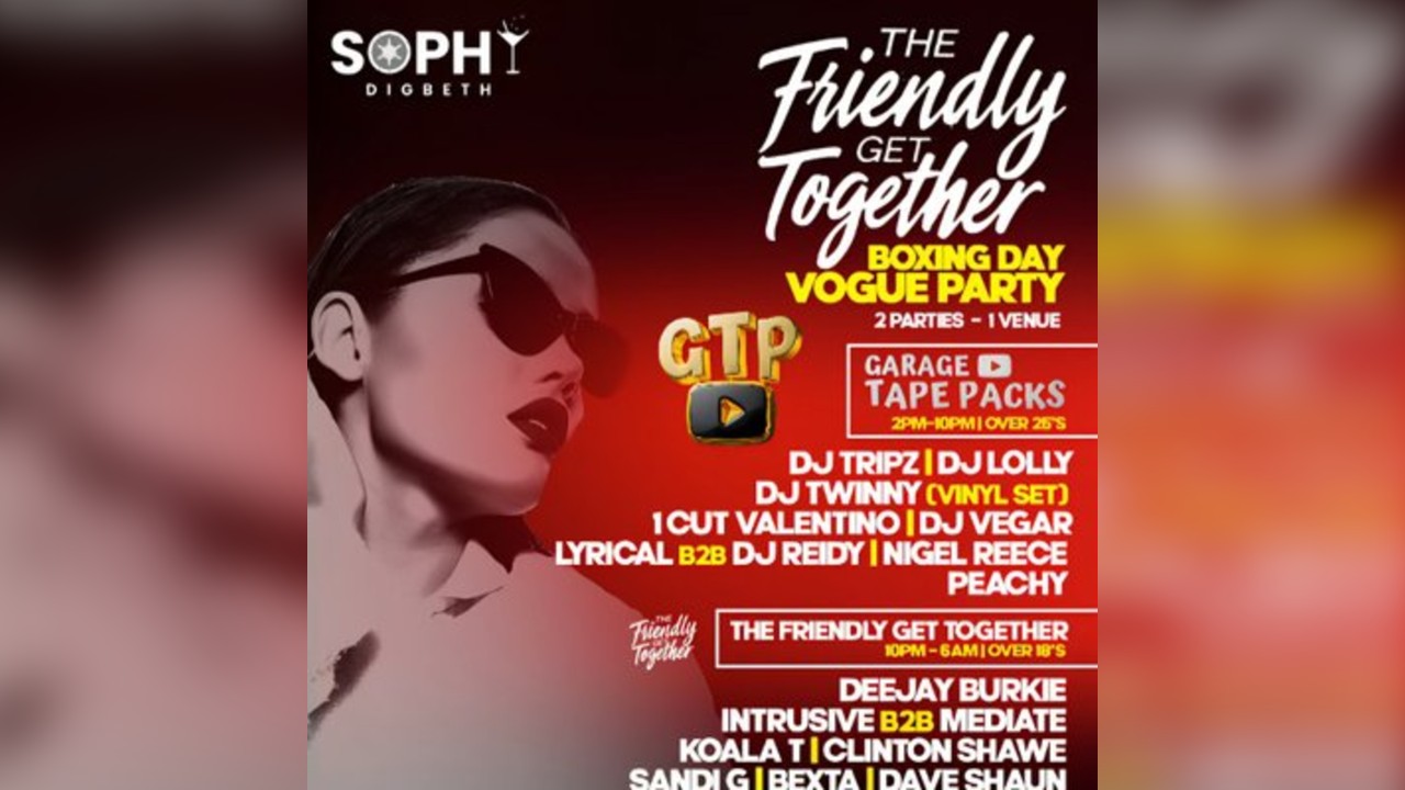 TFGT Boxing Day VOGUE PARTY