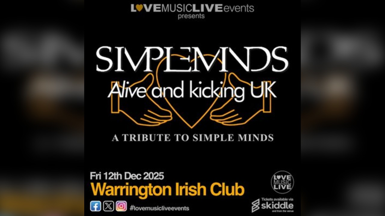 ALIVE & KICKING UK  Warrington Irish Club - Simple Minds Tribute