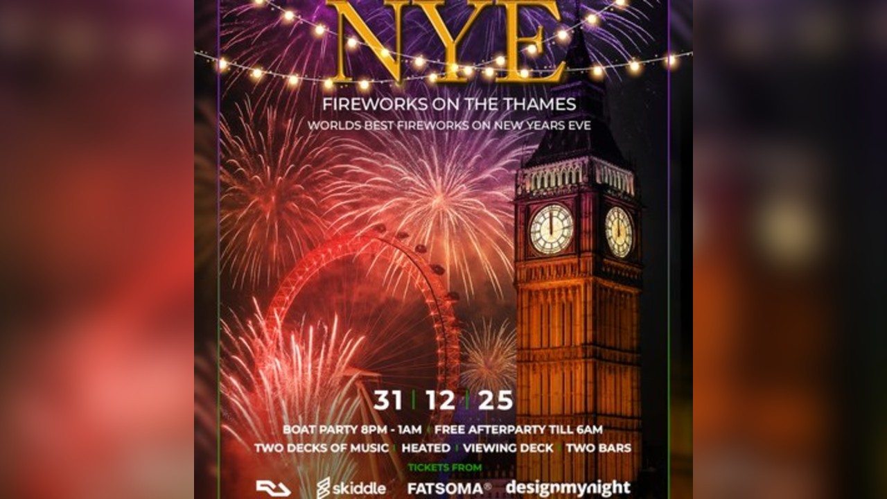 Fireworks on The Thames - The ultimate New Years Eve Boat party