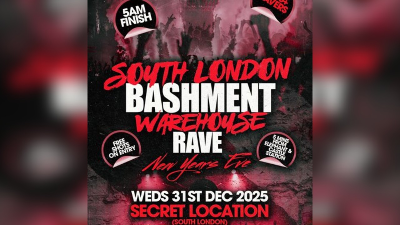 South London Bashment Warehouse Rave - New Years Eve Party