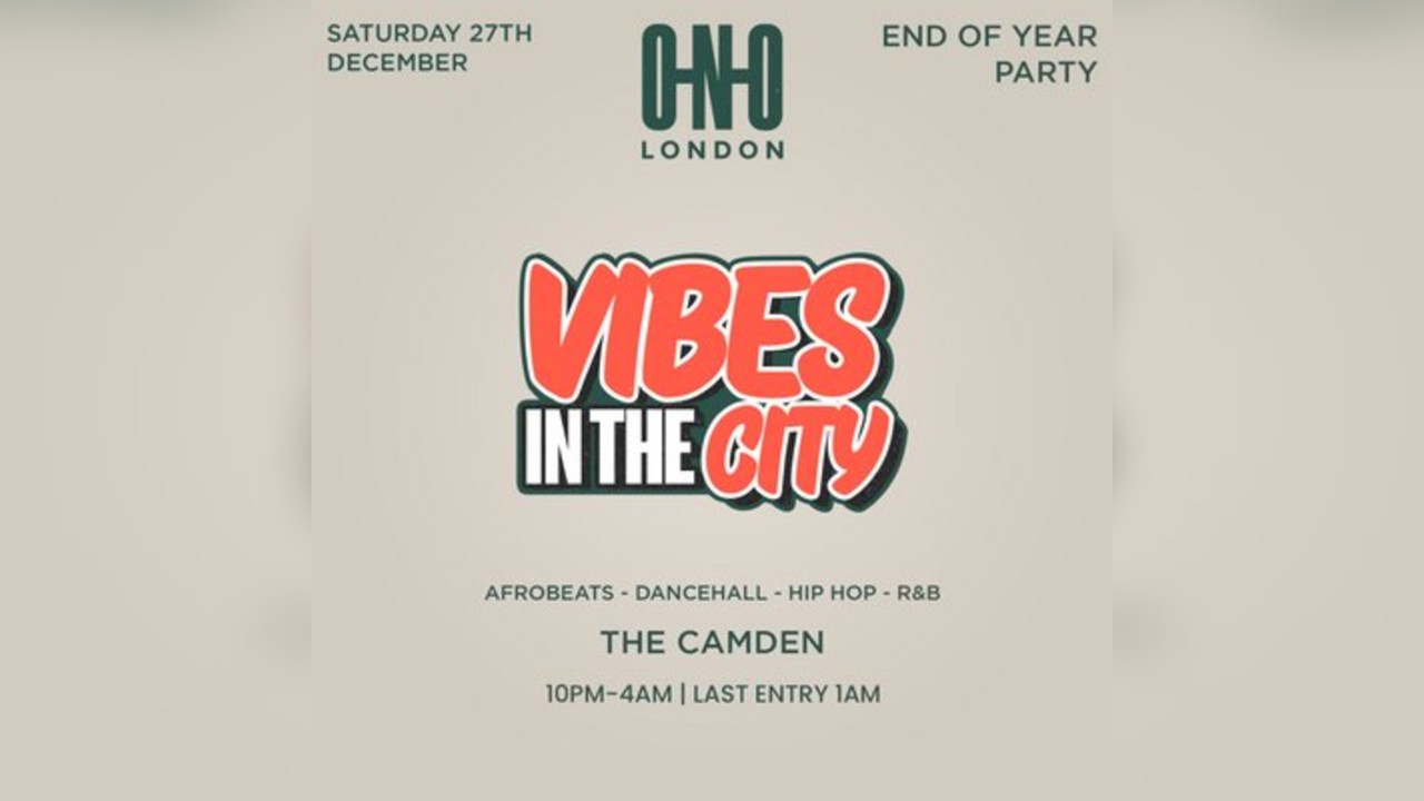 Vibes In The City - End Of Year Party