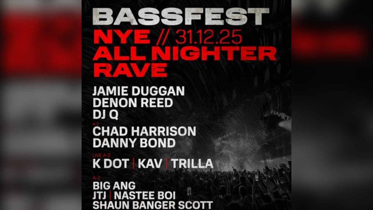 BASSFEST NYE ft Jamie Duggan, Denon Reed & more