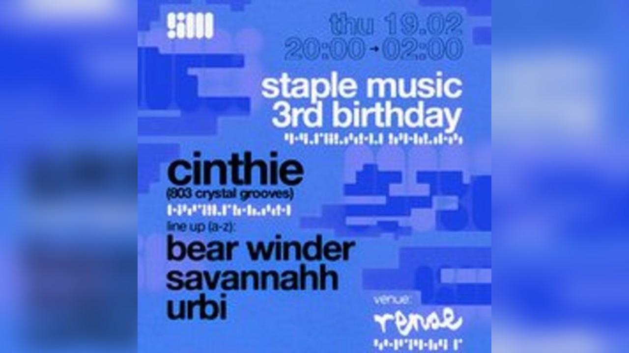 Staple Music 3rd Birthday