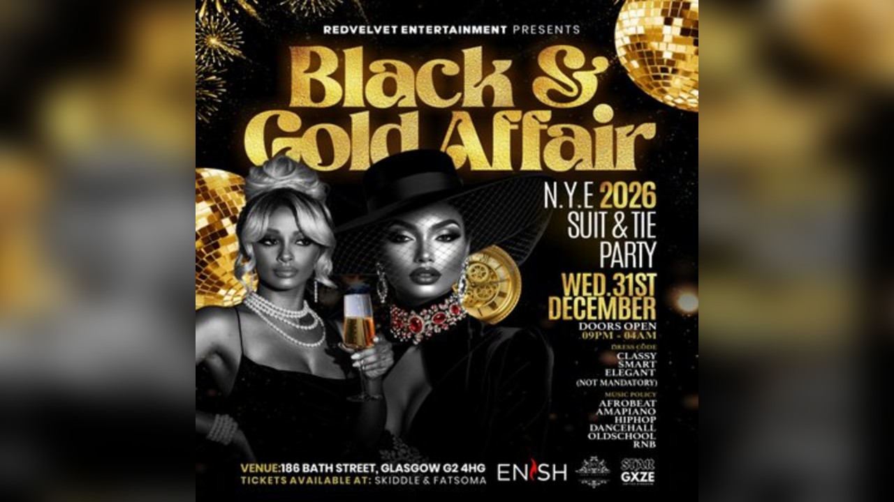 Black & Gold Affair 2026 NYE SUIT & TIE PARTY @ENISH