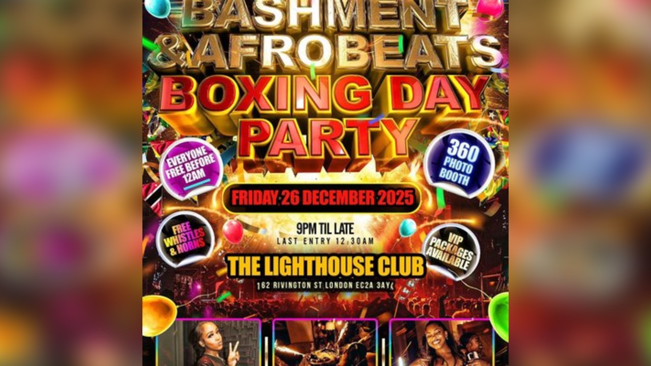 Bashment & Afrobeats - Boxing Day Party