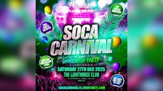 Soca Carnival - Shoreditch Party - Everyone Free Before 12AM
