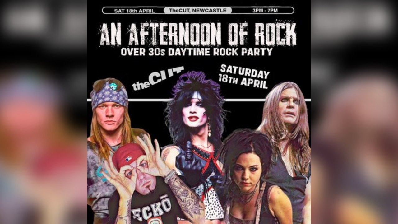 An Afternoon of Rock: NEWCASTLE (Over 30s Rock/Metal) 3pm-7pm