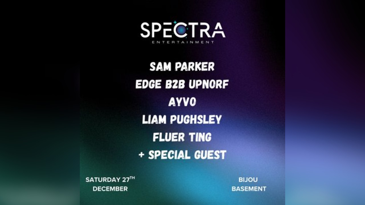 Spectra Pop Up @ Bijou