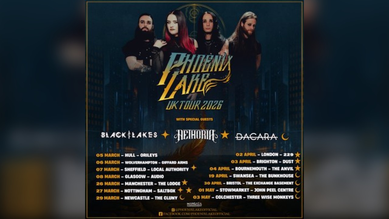 Phoenix Lake UK Tour plus support from Dividium & Sans Solis